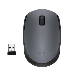 Logitech M171 Wireless Mouse, 2.4 GHz with USB Nano Receiver, Optical Tracking, 12-Months Battery Life, Ambidextrous, PC/Mac/Laptop - Black